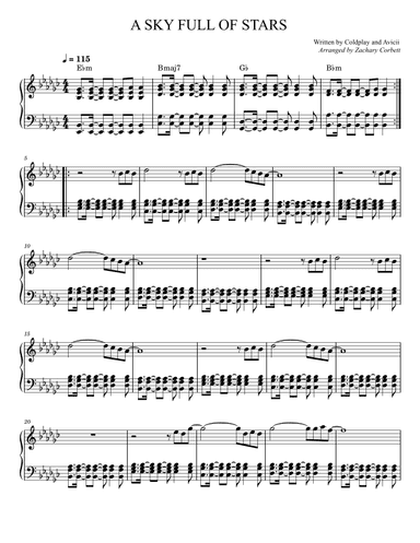 A Sky Full Of Stars (arr. Zachary Corbett)