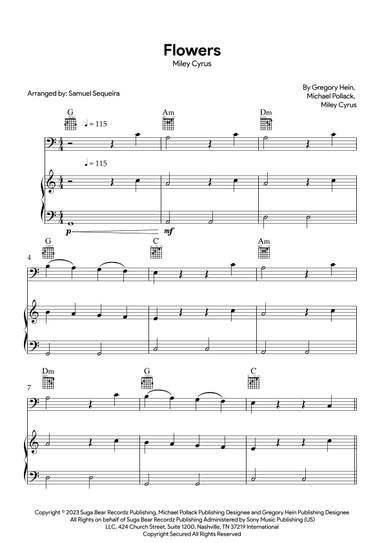 Flowers (arr. Samuel Sequeira)