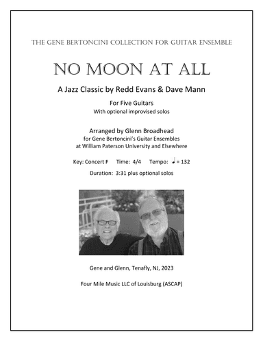 No Moon At All (arr. Glenn Broadhead)