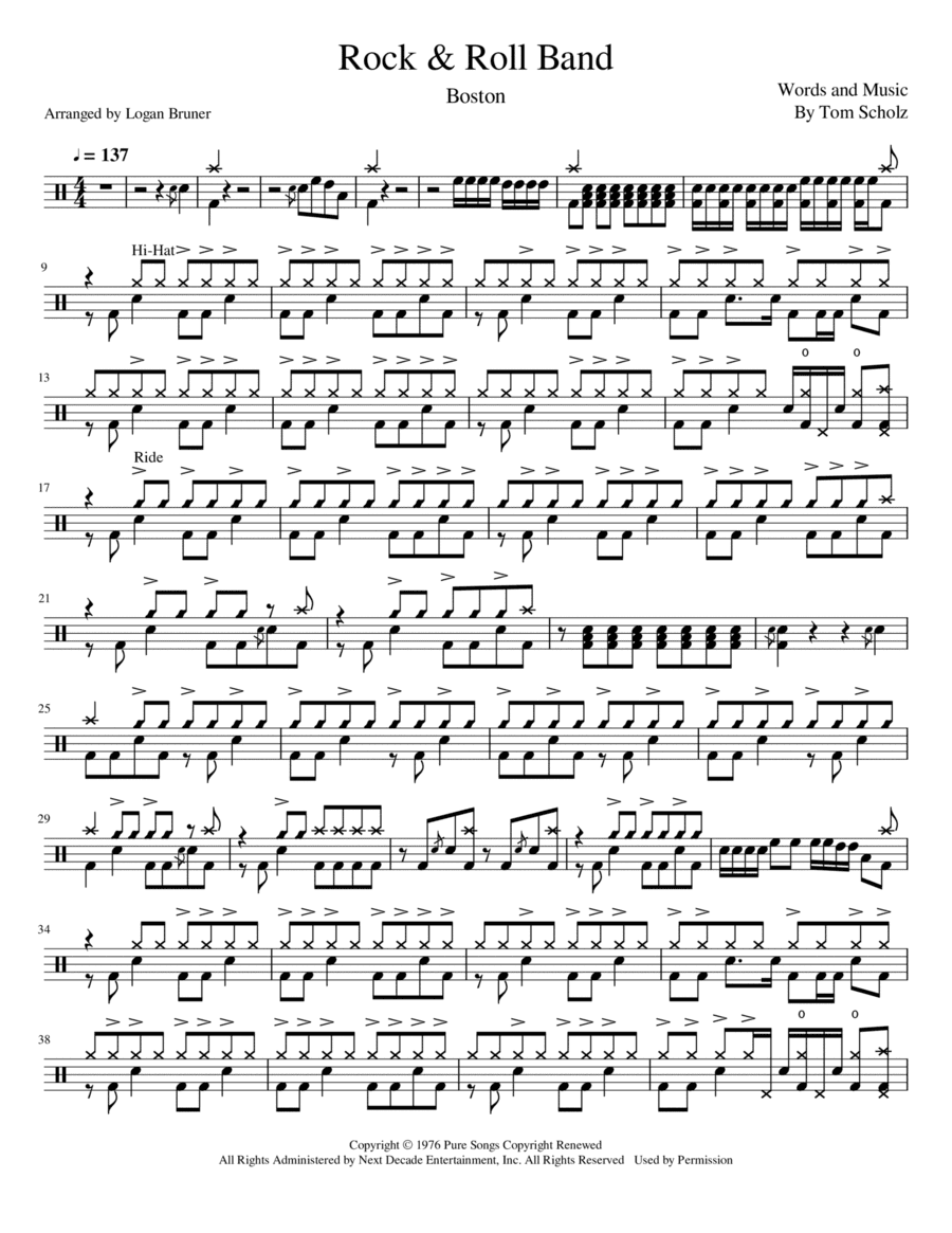 Rock & Roll Band (arr. Logan Bruner)