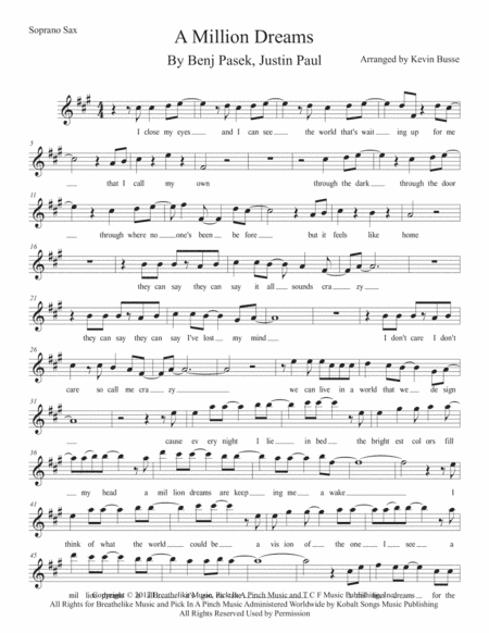 A Million Dreams (arr. Kevin Busse)