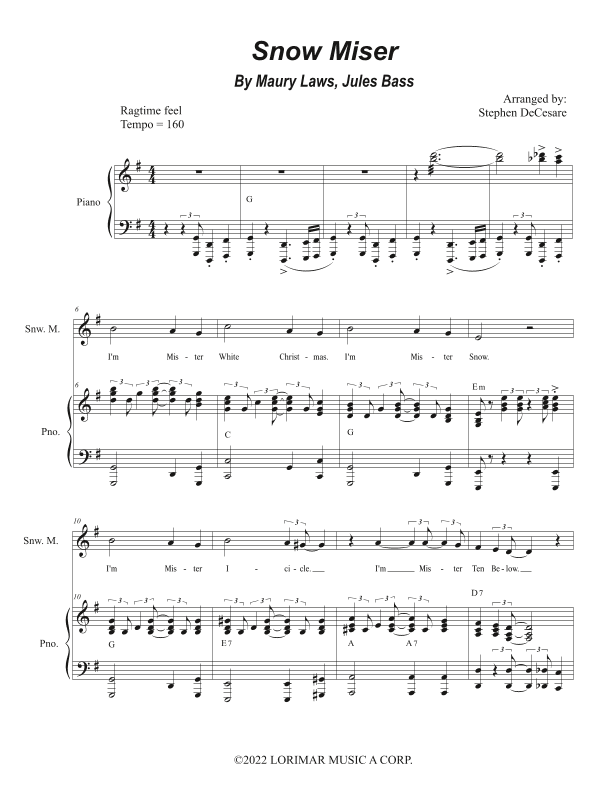 Snow Miser (arr. Stephen DeCesare)