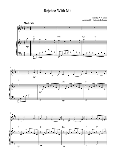 Rejoice With Me (arr. Kaiserin Rebecca)