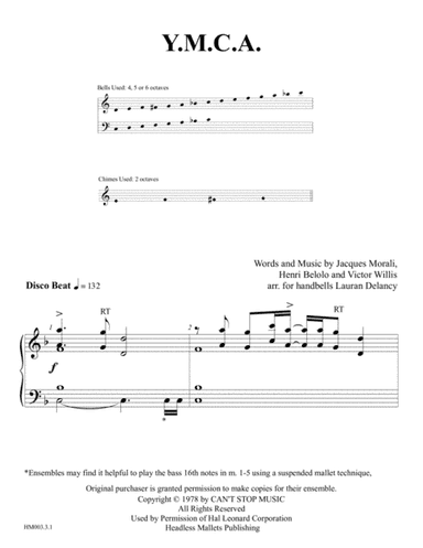 Y.M.C.A. (arr. Lauran Delancy)
