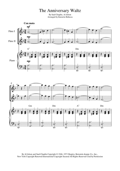The Anniversary Waltz (arr. Kaiserin Rebecca)