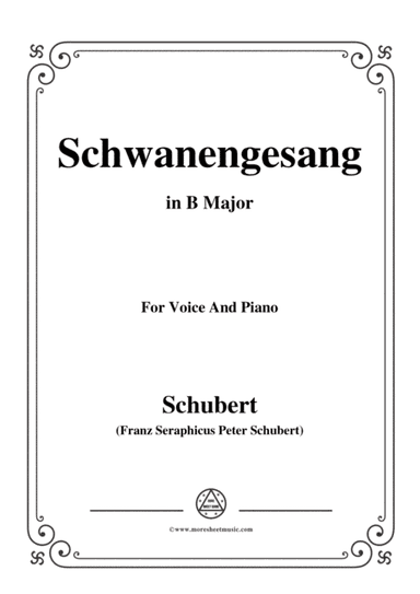 Schubert-Schwanengesang,Op.23 No.3,in B Major,for Voice&Piano (arr. MSM)