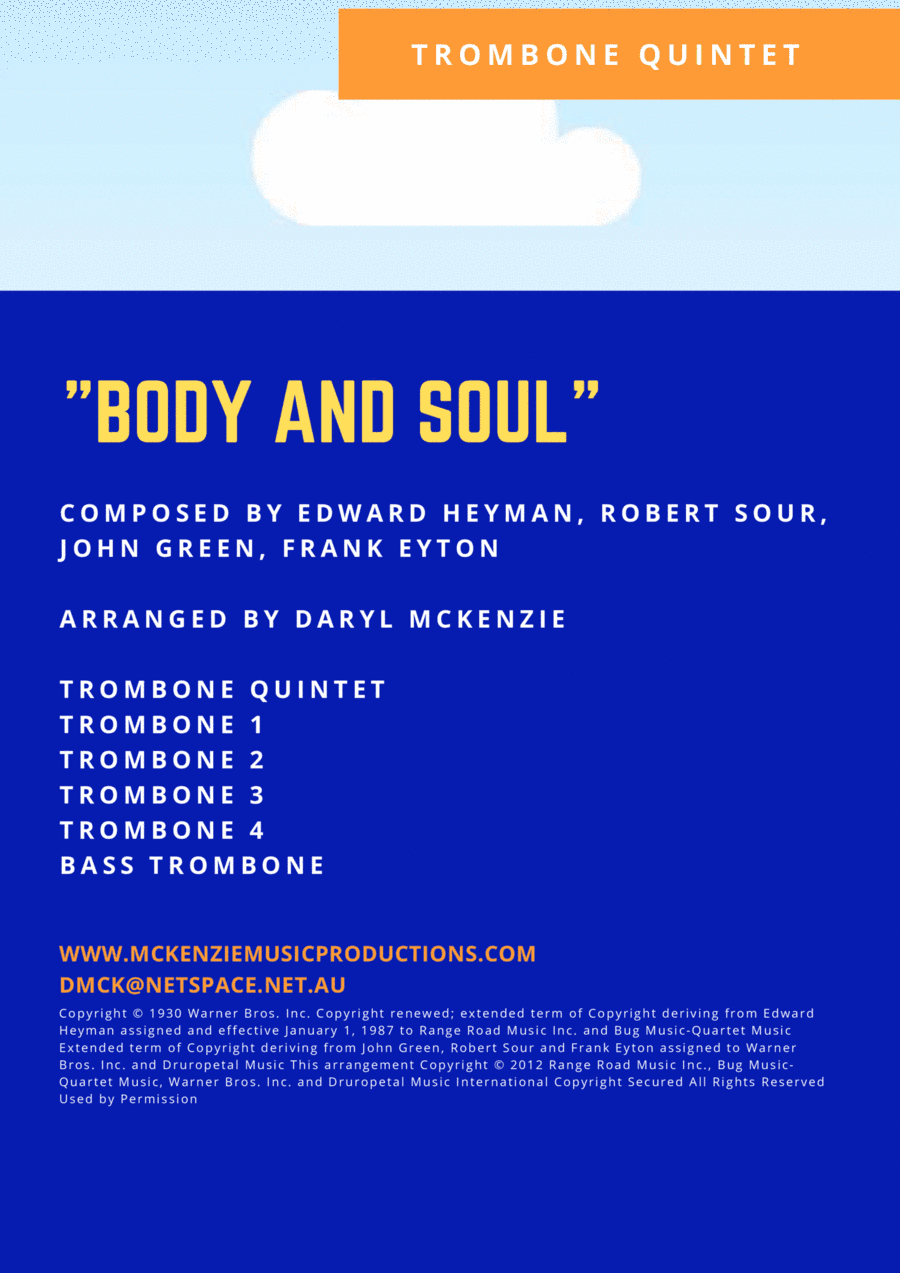 Body And Soul (arr. Daryl McKenzie)