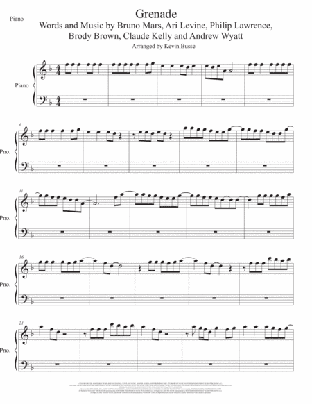 Grenade (arr. Kevin Busse)