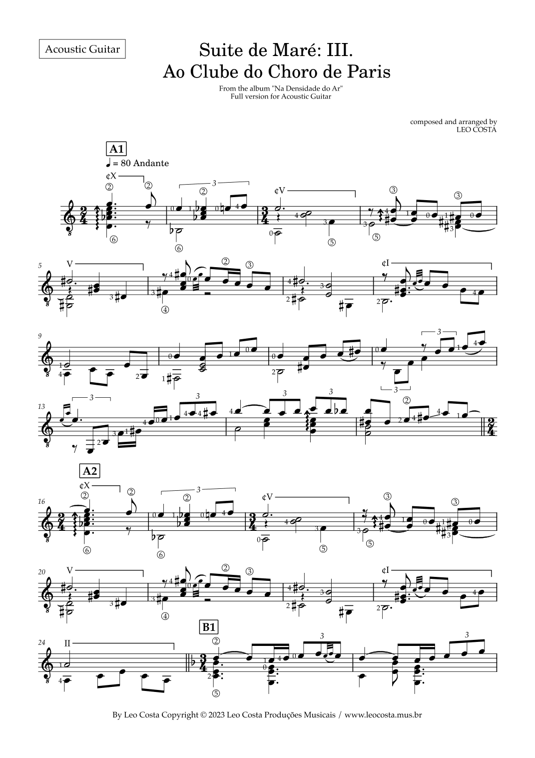 Suite de Maré: III. Ao Clube do Choro de Paris