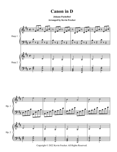 Canon in D (arr. Kevin Frecker)