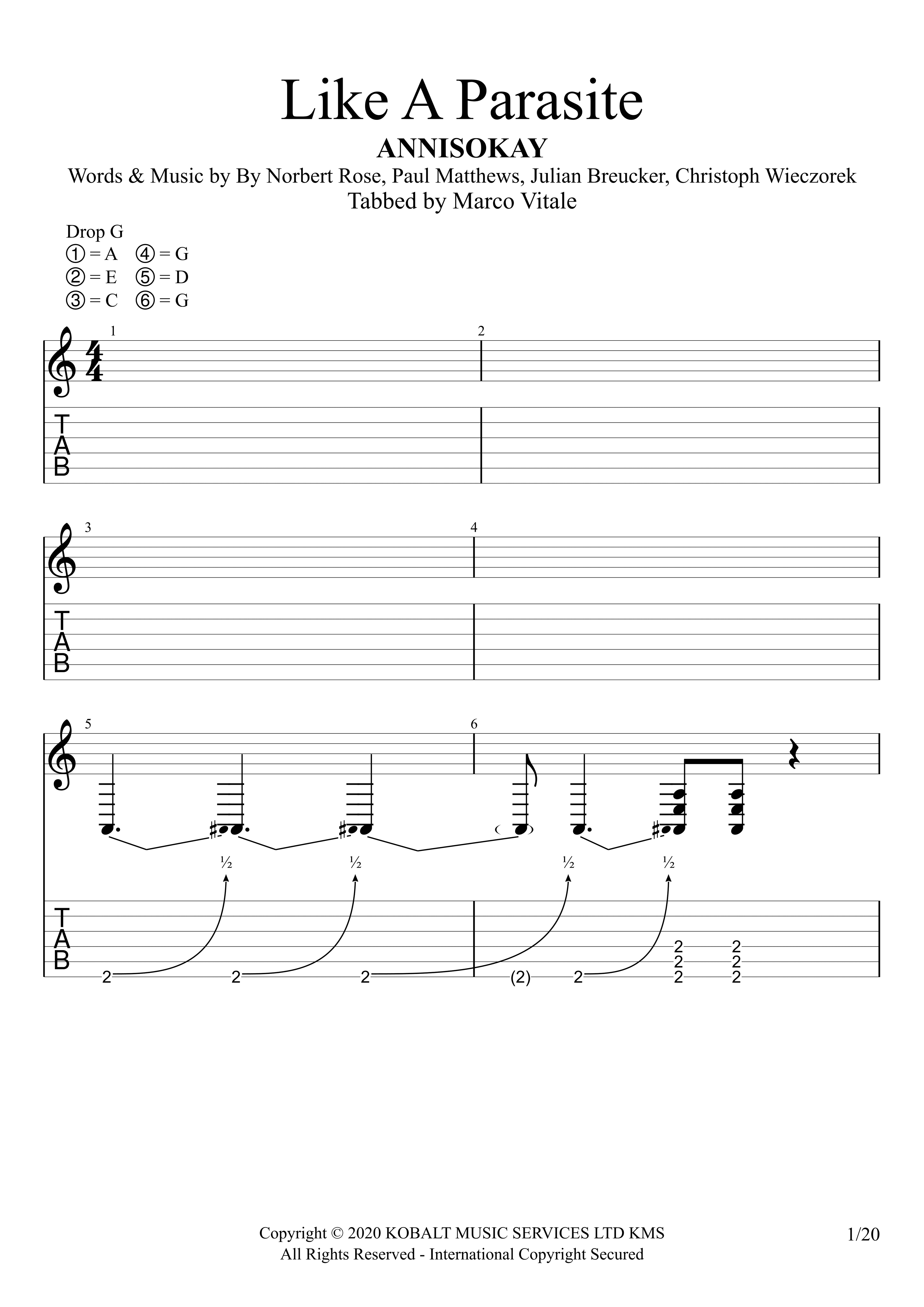 Like A Parasite (arr. Marco Vitale)
