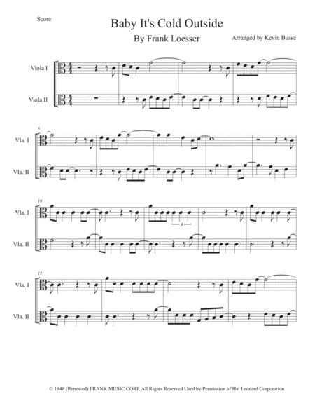 Baby, It's Cold Outside (arr. Kevin Busse)