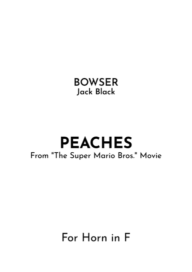 Peaches (arr. Jireh J.)