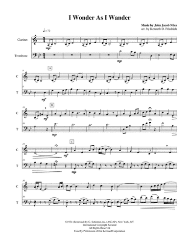 I Wonder As I Wander (arr. KFS Publishing)