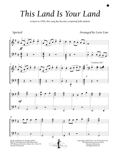 This Land Is Your Land (arr. Lorie Line)