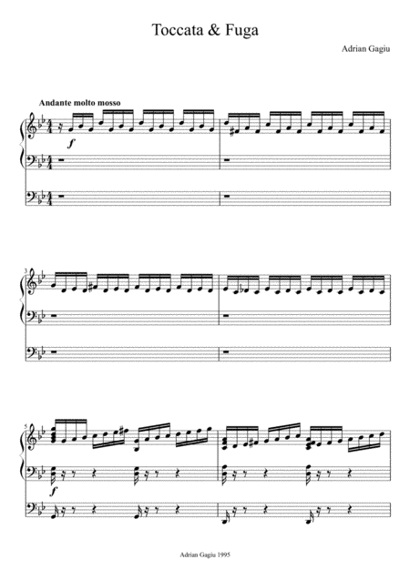 Toccata and Fugue, op. 3