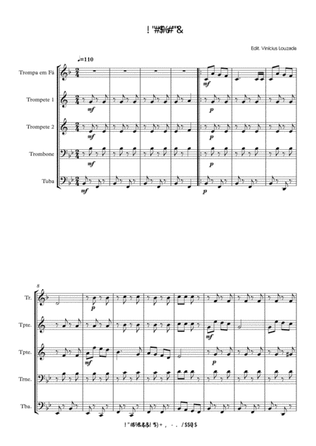 Jingle Bells - Metal quintet (arr. Vinícius Louzada)