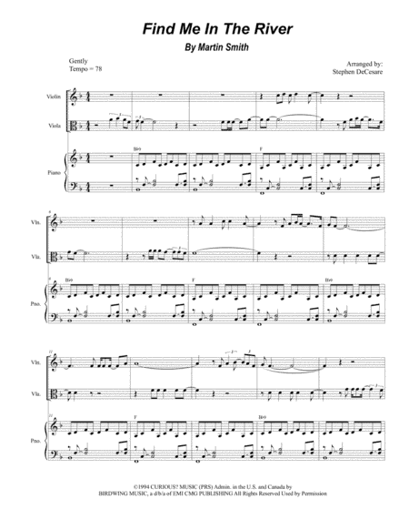 Find Me In The River (arr. Stephen DeCesare)