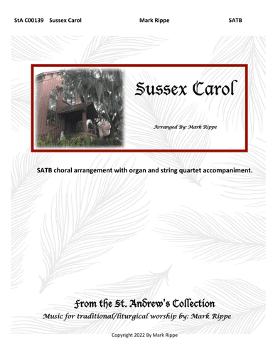 Sussex Carol (StA C00139) (arr. Mark Rippe)