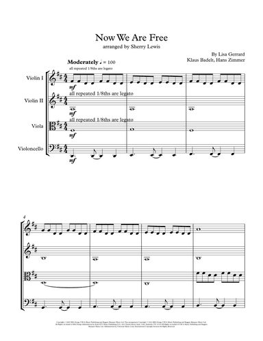 Now We Are Free (arr. Sherry Lewis)