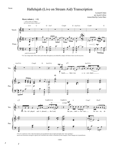 Hallelujah (arr. Jacob Collier)