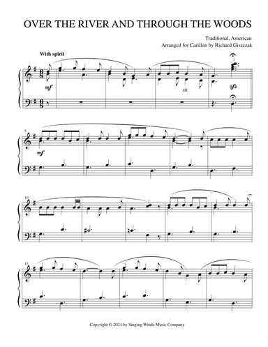 Over the River and Through the Woods (arr. Richard Giszczak)