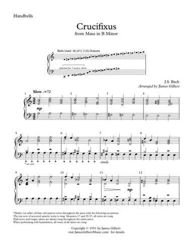Crucifixus from Mass in B minor (arr. James Gilbert)