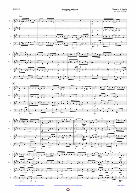 Weeping Willow (arr. Josef STASTNY)