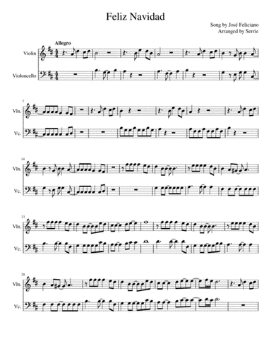Feliz Navidad (arr. Serrie)