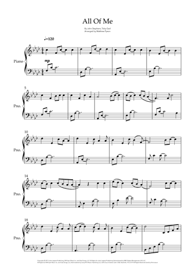 All Of Me (arr. Matthew pyeon)