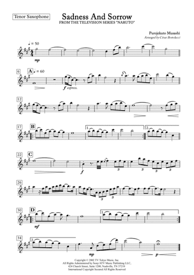 Sadness And Sorrow (arr. ACT Bortolucci)