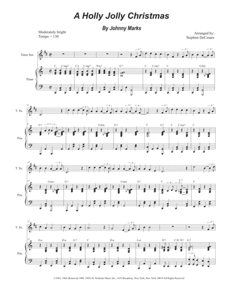 A Holly Jolly Christmas (arr. Stephen DeCesare)