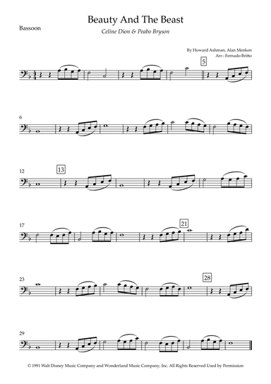 Beauty And The Beast (arr. Fernando Britto)