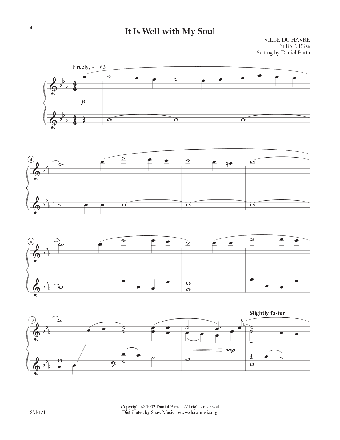 It Is Well with My Soul (arr. Daniel Barta)