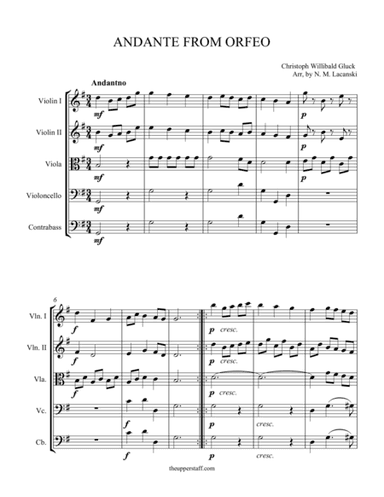 Andante from Orfeo (arr. Nick Lacanski)