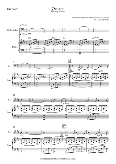 Oceans (where Feet May Fail) (arr. Fernando Britto)