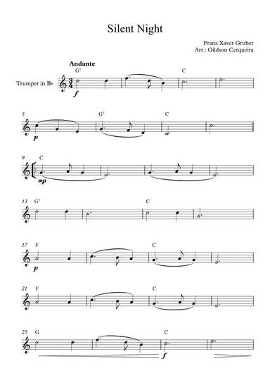 Silent Night (arr. Gildson Cerqueira)
