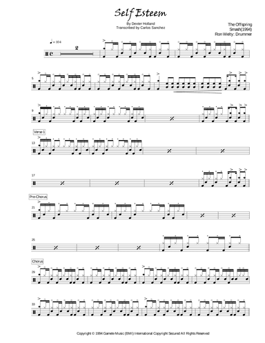 Self Esteem (arr. Carlos Sanchez)