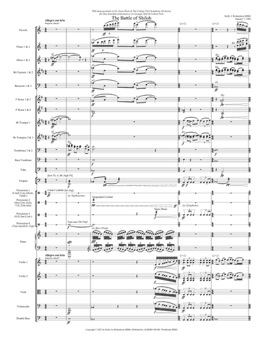 The Battle of Shiloh for Full Orchestra