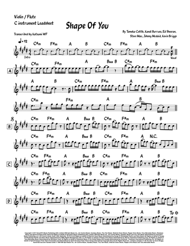 Shape Of You (arr. Katsumi WF)
