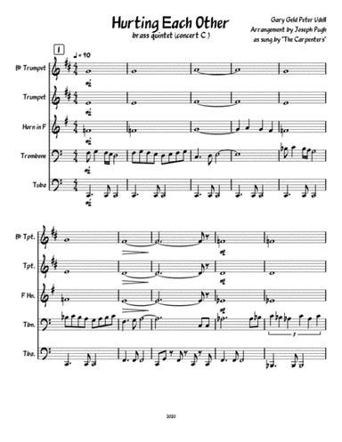 Hurting Each Other (arr. Joseph Pugh)