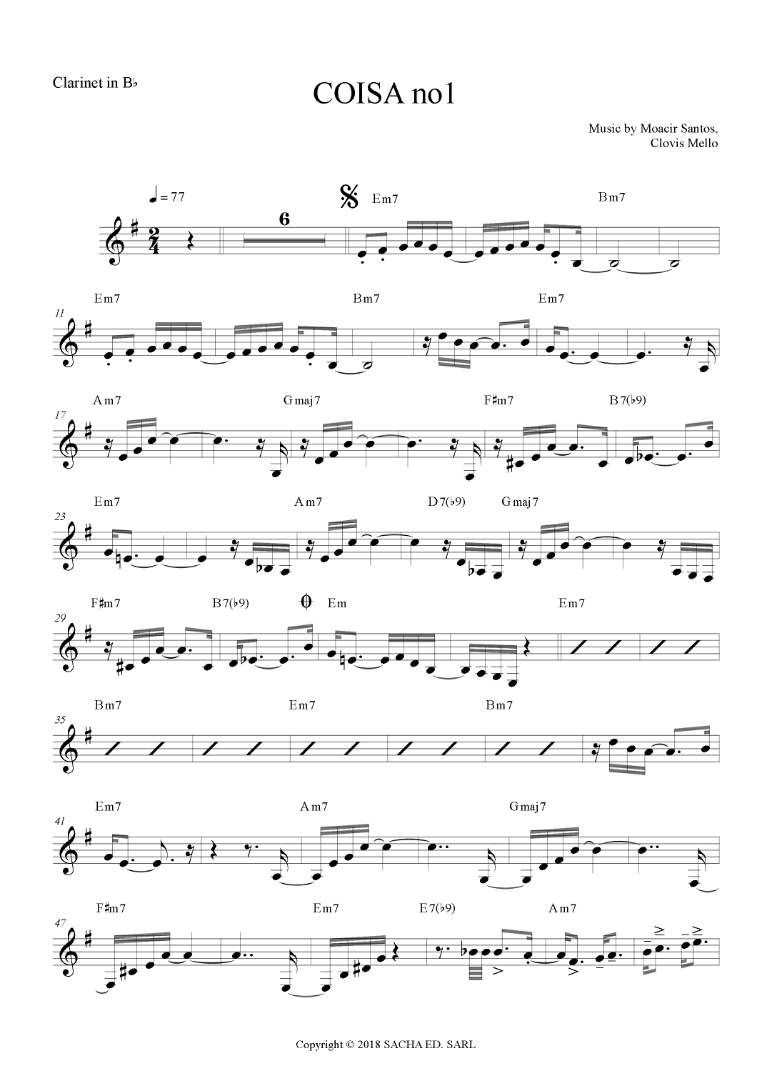 Coisa No. 1 (arr. The Sheet Music Library)
