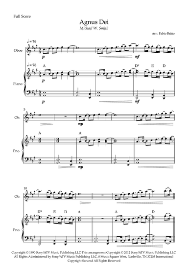 Agnus Dei (arr. Fabio Britto)