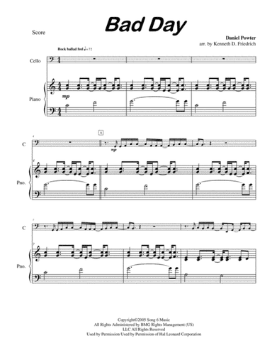 Bad Day (arr. Kenneth D. Friedrich)