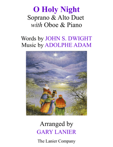O HOLY NIGHT (Soprano, Alto Duet with Oboe & Piano - Score & Parts included) (arr. Gary Lanier)