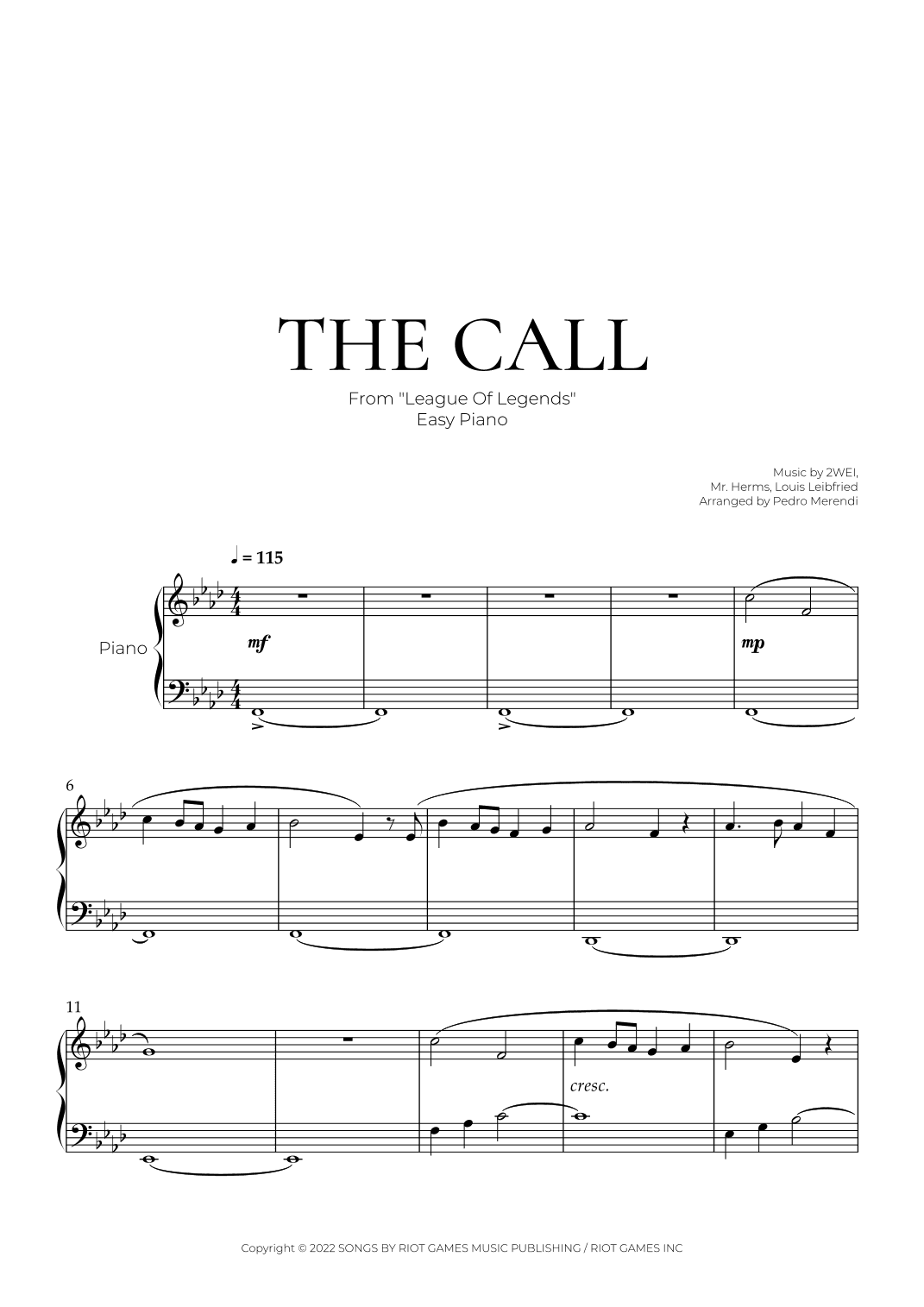 The Call (arr. Pedro Merendi)
