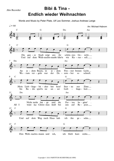 Endlich Wieder Weihnachten (arr. Michael Habrom)