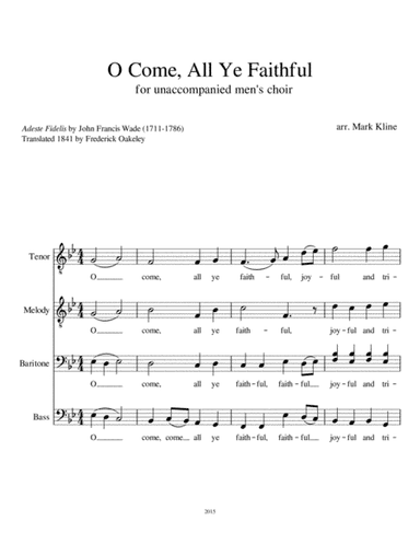 O Come, All Ye Faithful (arr. Mark Kline)