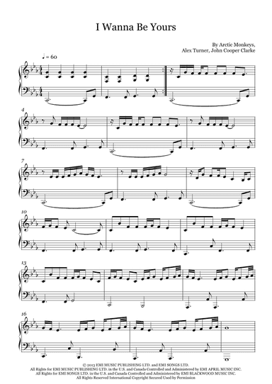 I Wanna Be Yours (arr. Fernanda Moura)