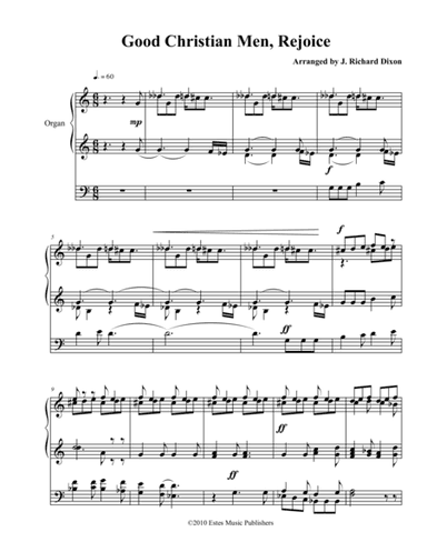 Good Christian Men, Rejoice (arr. J. Richard Dixon)